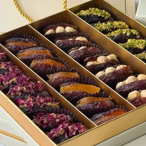 Vegan Stuffed Medjool Dates Gift Box (28 pcs) | Luxury Gourmet Date Assortment