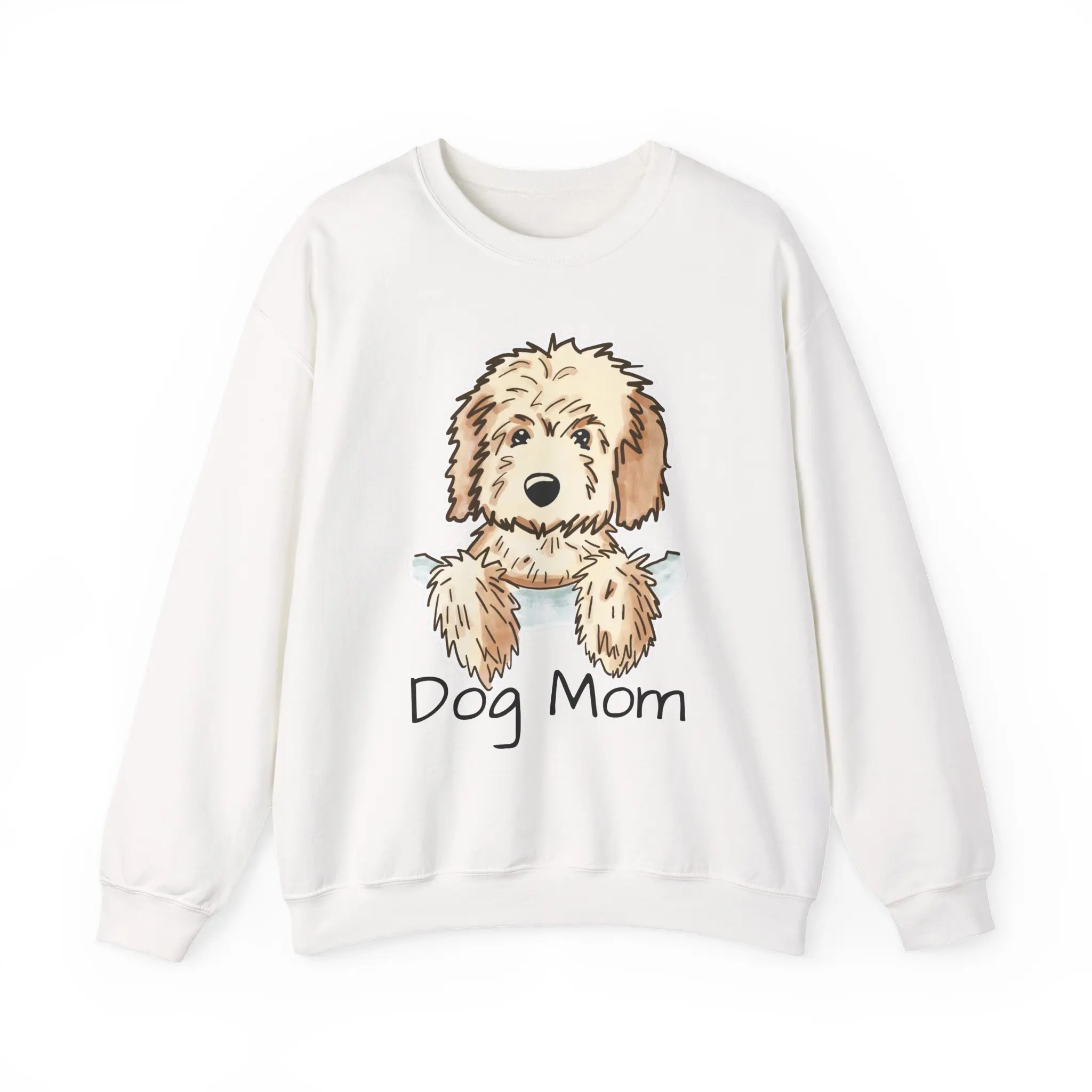 Dog Mom Crewneck Sweatshirt, Golden-Doodle Dog Lovers favorite Sweatshirt, Gift for Dog Owners, Casual Pet Apparel, Dog Themed Gifts, Unisex Sweatshirt Cotton Fabric