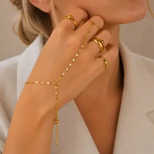 Lip Charm Hand Chain Bracelet