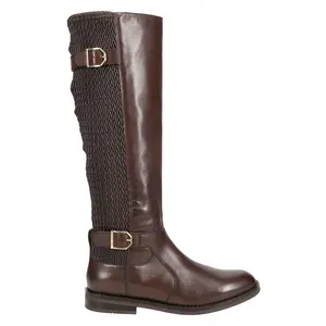 Cole Haan Womens Chesley Water Resistant Tall Round Toe Zippered Casual Boots Over the Knee Low Heel 1-2" - Brown