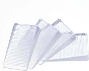 4 count Rubbery Clear Table Level Wedge, 10mm Wobble Wedges, Rubber Shims,  Improvement DIY Wedge Levelers, Table Levelers