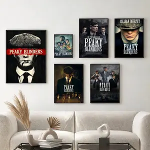 TV Peaky Blinders Poster High Definition Artistic Poster – Self-Adhesive & Waterproof Wall Decor for Home Hotel Apartment Living Room Bedroom & Hallway Ideal Gift