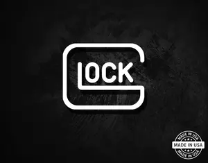 Glock Decal, Vinyl Die Cut Sticker, 100% Made In USA