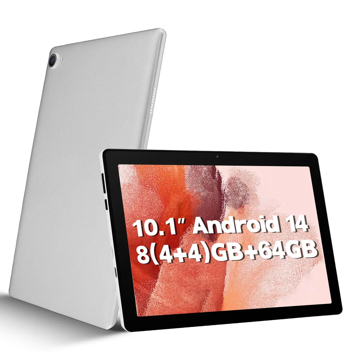 AEEZO Android 14 Octa Core 10.1inch tablet,Split Screen Function,8GB ROM, 64G RAM, WiFi 6G, Camara 5MP+8MP, 5000mAh, IPS 1280x800 Screen Camera Rear Personalization Features Faster Operations