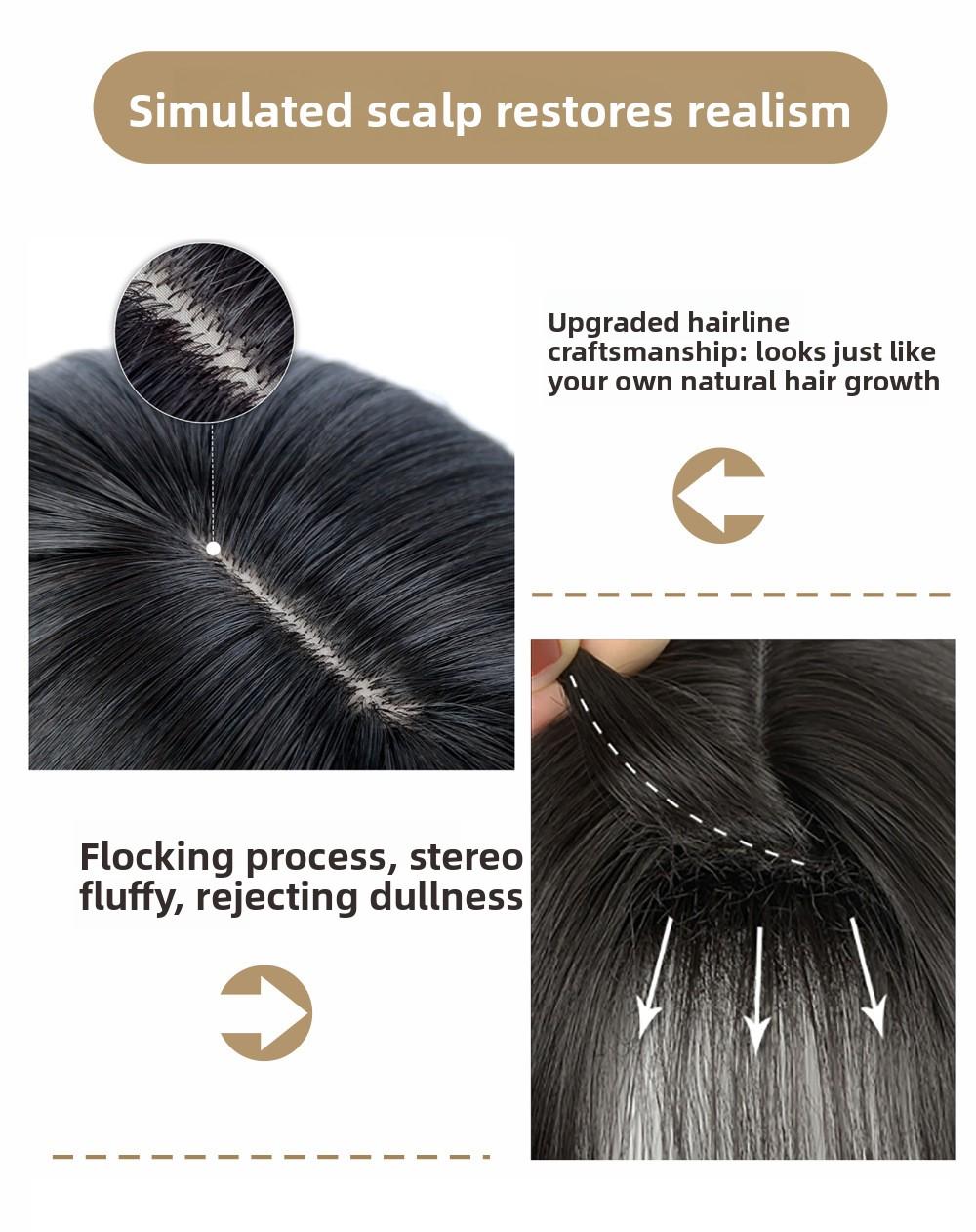 Amazon's best-selling wig, full head hairstyle, wavy curls, heat-resistant fiber, high-temperature silk wig for women