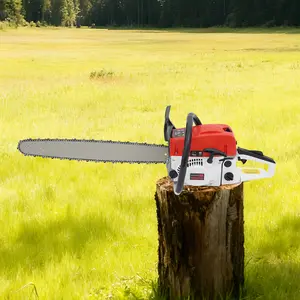 52CC Gas Chainsaw 2 Stroke 22 Inch Bar and Chain Powerful 26HP For Wood Cutting Tree Felling Branch Pruning Home Garden DIY Lumbering Portable