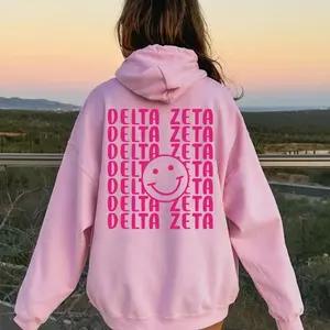 Smile Back Sorority Sweatshirt Sorority Hoodie - Light Pink Hoodie