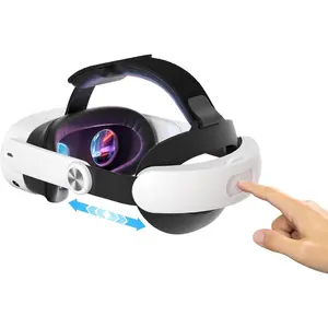 Strap for Oculus Meta Quest 3S Quest 3, Fashion Adjustable Comfort Enhanced Support VR Headset Accessories Strap No  Reduce Facial  and Gaming Immersion