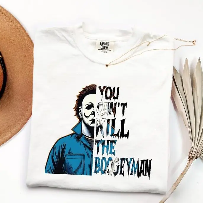 Comfort Colors Myes Shirt, You Cant Kill The Boogeyman Tee, Vintage Horror Movie Graphic T-Shirt, Retro Halloween Slasher Top