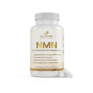 GLOWRA NMN 500mg – Premium Daily Capsules (60 Count)