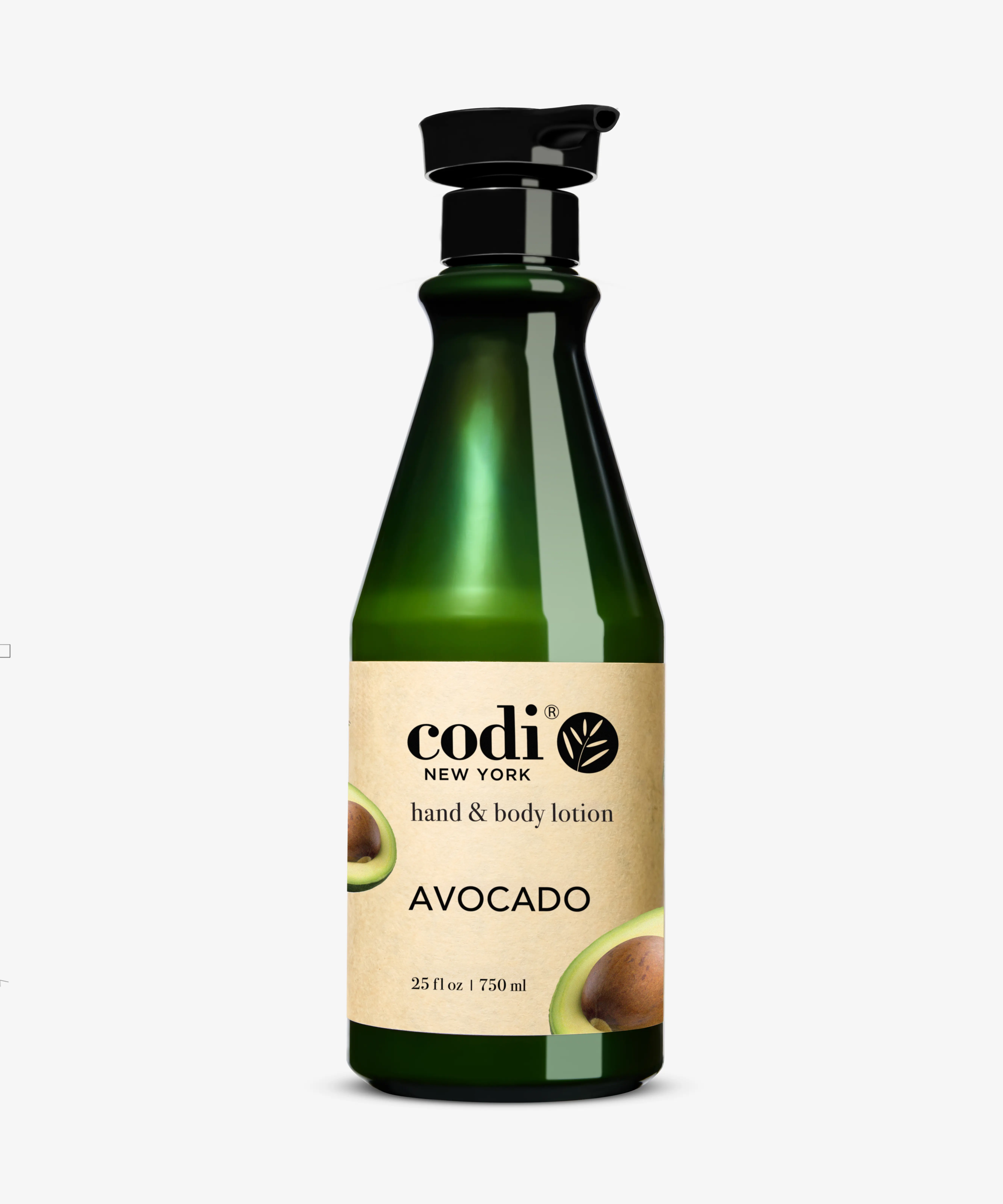 Codi Korean Avocado Hand & Body Moisturizer - 750mL Cherry-Scented Lightweight Lotion, Gentle, Hydrating, Nourishing, Botanical Extracts, Oil-Free, Non-Greasy, Smooth for All Skin Types Daily Use, Fights Dryness, Contains Neither Harsh Additives, Moisturi
