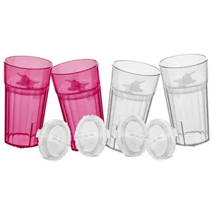 4-pack Red & Clear Reflo Smart Cups