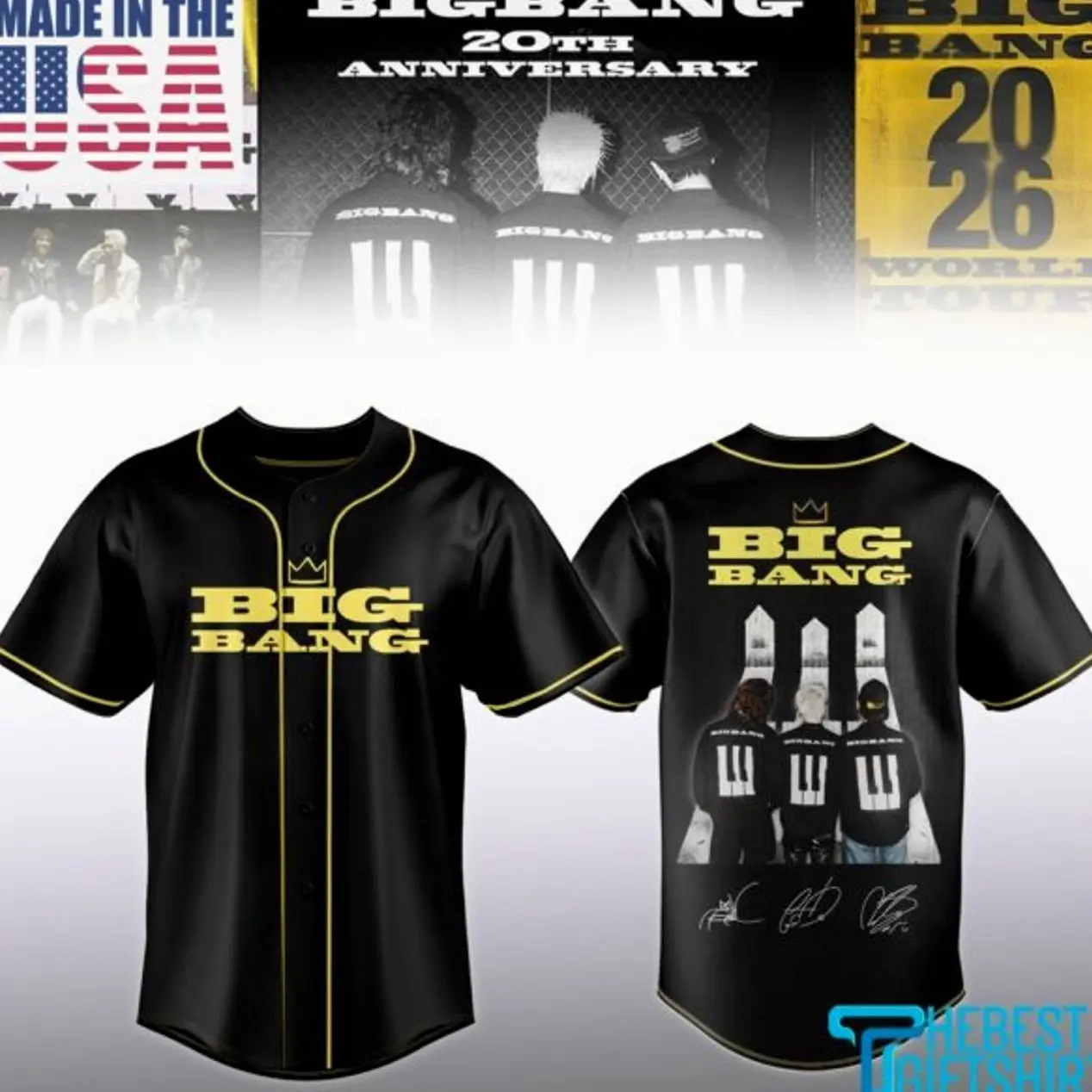 BIGBANG Fan Baseball Jersey Collection, Gifts For Fans JAD