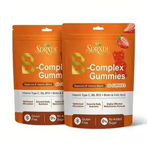 SDRXDE Women's Natural B-Vitamin Healthcare Gummies, 2-Pack Value Pack - Sugar-Free, Gluten-Free Strawberry Chewables with Biotin, Folic Acid, B12, C to Boost Energy & Support Brain Health (Dietary Supplement) # circulationherbalextracts wellness deal low