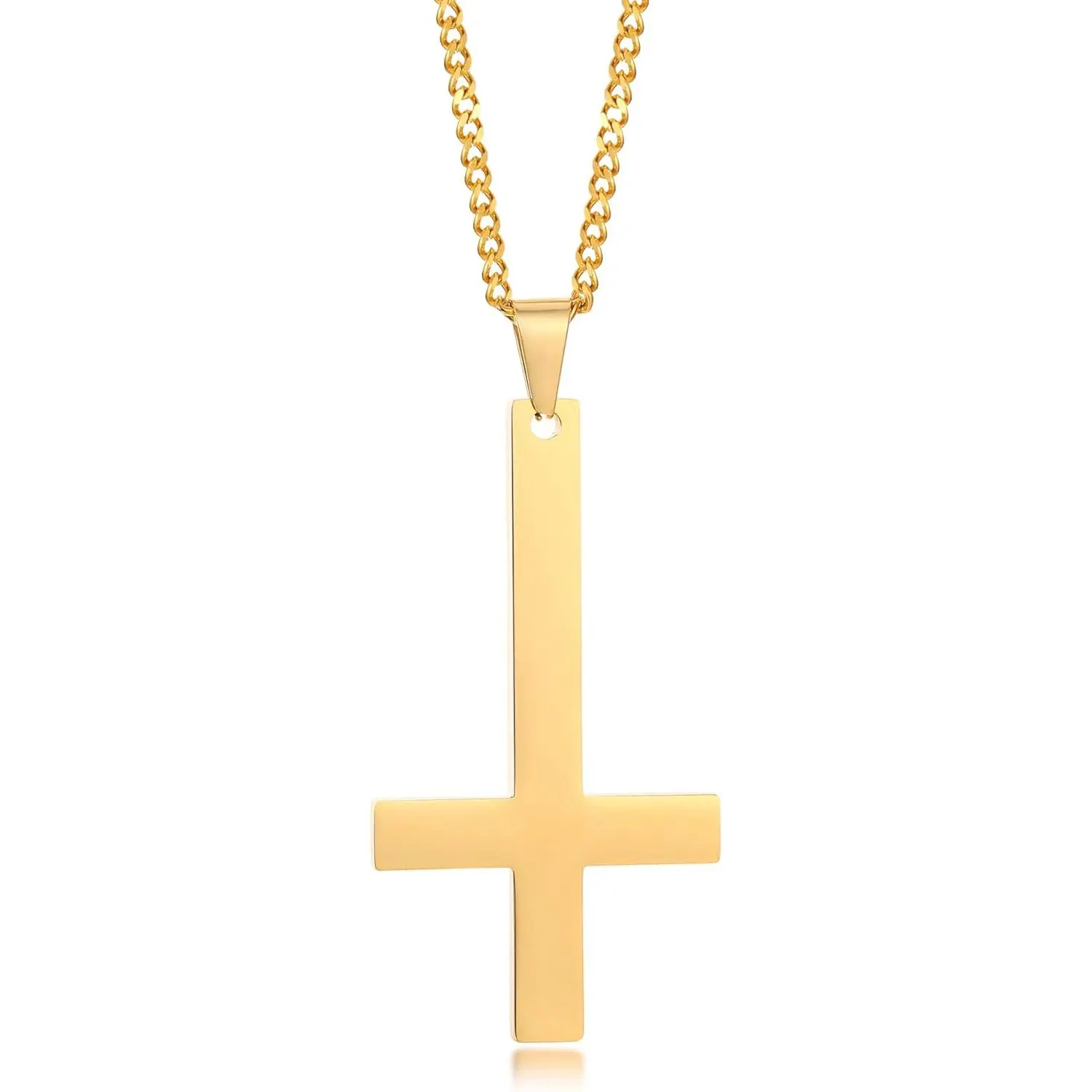 06.Inverted Cross-Gold Planted