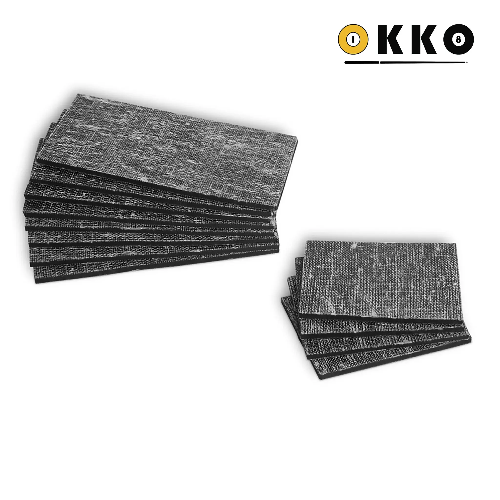OKKO Cushion Rubber Facings 5/32", Rectangular, Set of 12