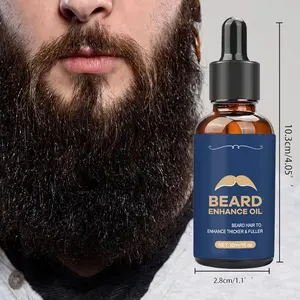 2pcs Rosemary & Ginger Beard Oil 30ml – Moisturizing & Softening Formula for Fuller-Looking Beard, Lightweight, Alcohol-Free, Hair Care