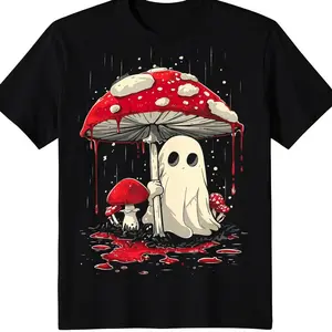 Halloween Shirt Ghost Mushroom Spooky T-Shirt