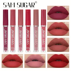 6-Piece Waterproof Lipstick Set Long-lasting matte lipsticks Moisturizing matte lip glosses Suitable for multiple occasions A sophisticated gift for girls this Halloween and Christmas