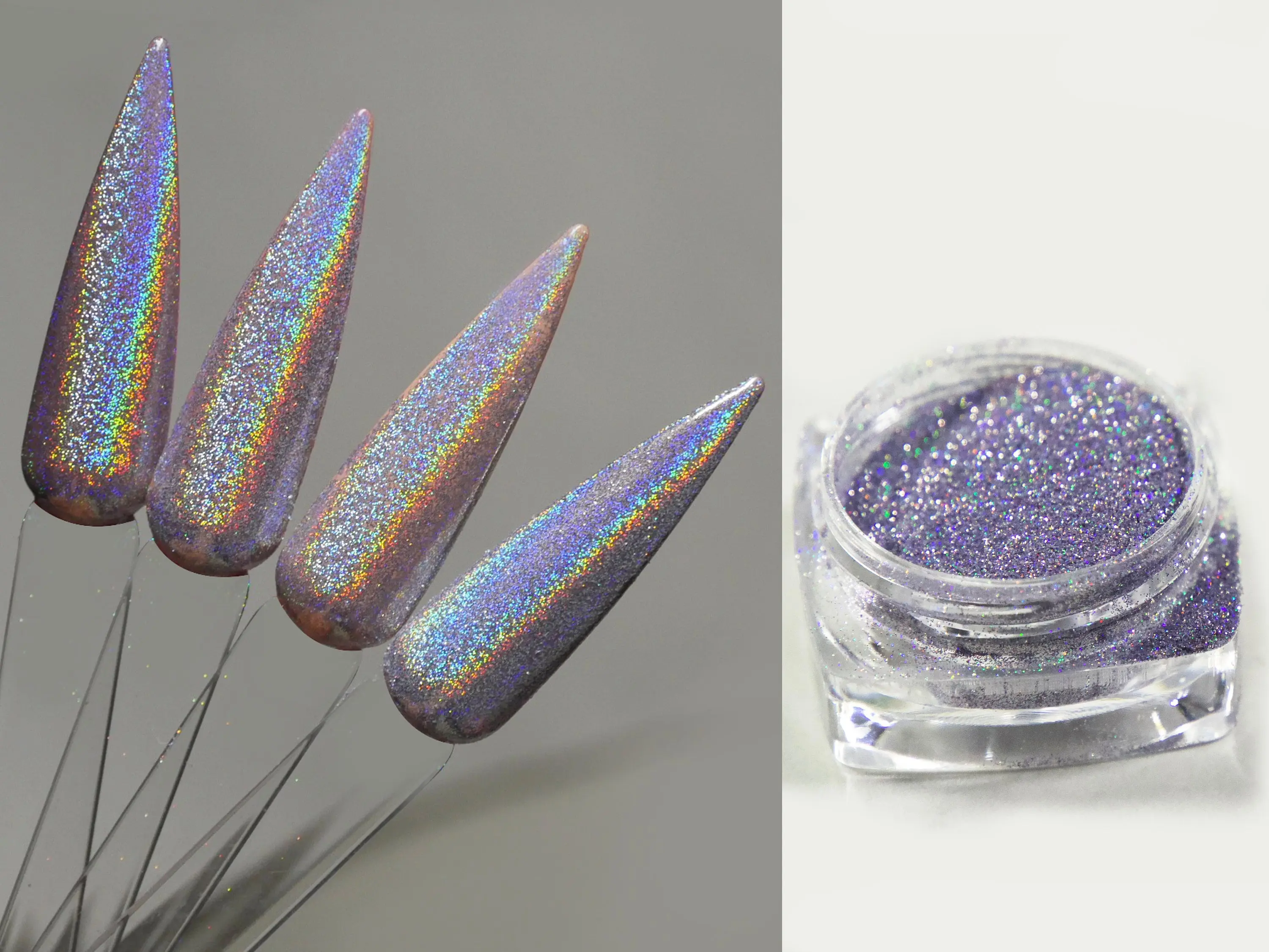 1 case Halo coarse silt dust mirror Lazer shimmer glitter/Chameleon 3D Glitter Nail Glitter Powder/ mirrored Glitters Nail holographic