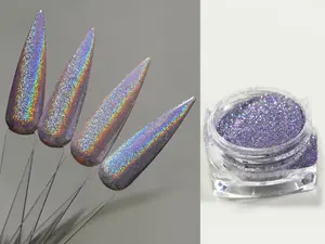 1 case Halo coarse silt dust mirror Lazer shimmer glitter/Chameleon 3D Glitter Nail Glitter Powder/ mirrored Glitters Nail holographic