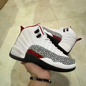 White Pebbled Leather High-Top Sneakers with Grey-Black Crackled Patent Leather Overlay and Burgundy Accents