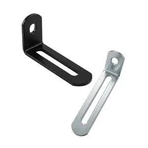 L-Shaped Right Angle Iron Shelf Bracket, 90 Degree Adjustable Furniture Anti-Tilt Support, Extended Regulation for Home Use