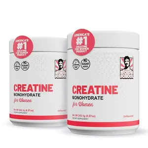 Women's Old School Creatine Monohydrate Supplement, 240g Unflavored, with Collagen & BCAA for Fitness, Muscle Growth, Hair Health, Skin Radiance & Faster Recovery
