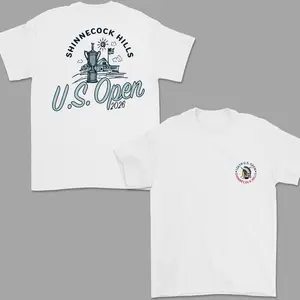 126th U.S. Open Shinnecock Hills Golf T-Shirt, 100% Cotton Double-Sided Graphic Tee, Vintage Tournament 2026 Design, Trendy Unisex Golf Fan Shirt, Casual Premium Apparel, Perfect Gift for Men & Women