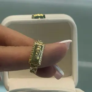 14k Anillo Chino San Judas Size 7.5