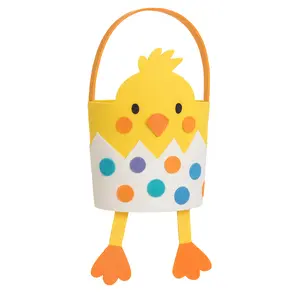 Adorable Chick Felt Easter Basket