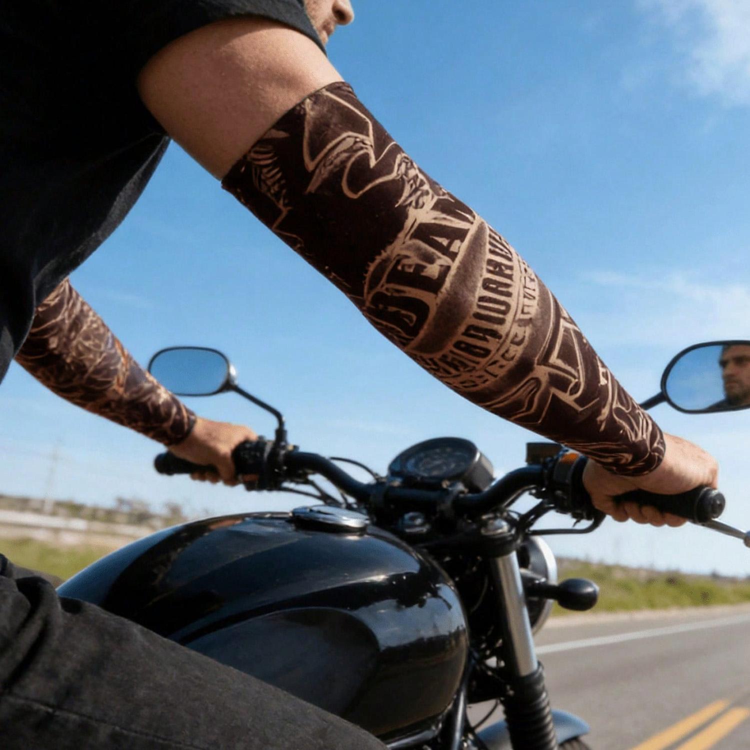 6PCS Cooling Tattoo Arm Sleeves Cover UV Sun Protection Outdoor Sport Men Women