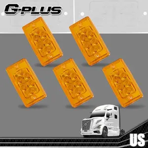 5pcs Fit For Volvo Freightliner Heavy Duty Trailer Trucks Roof Top Running Light,Side light