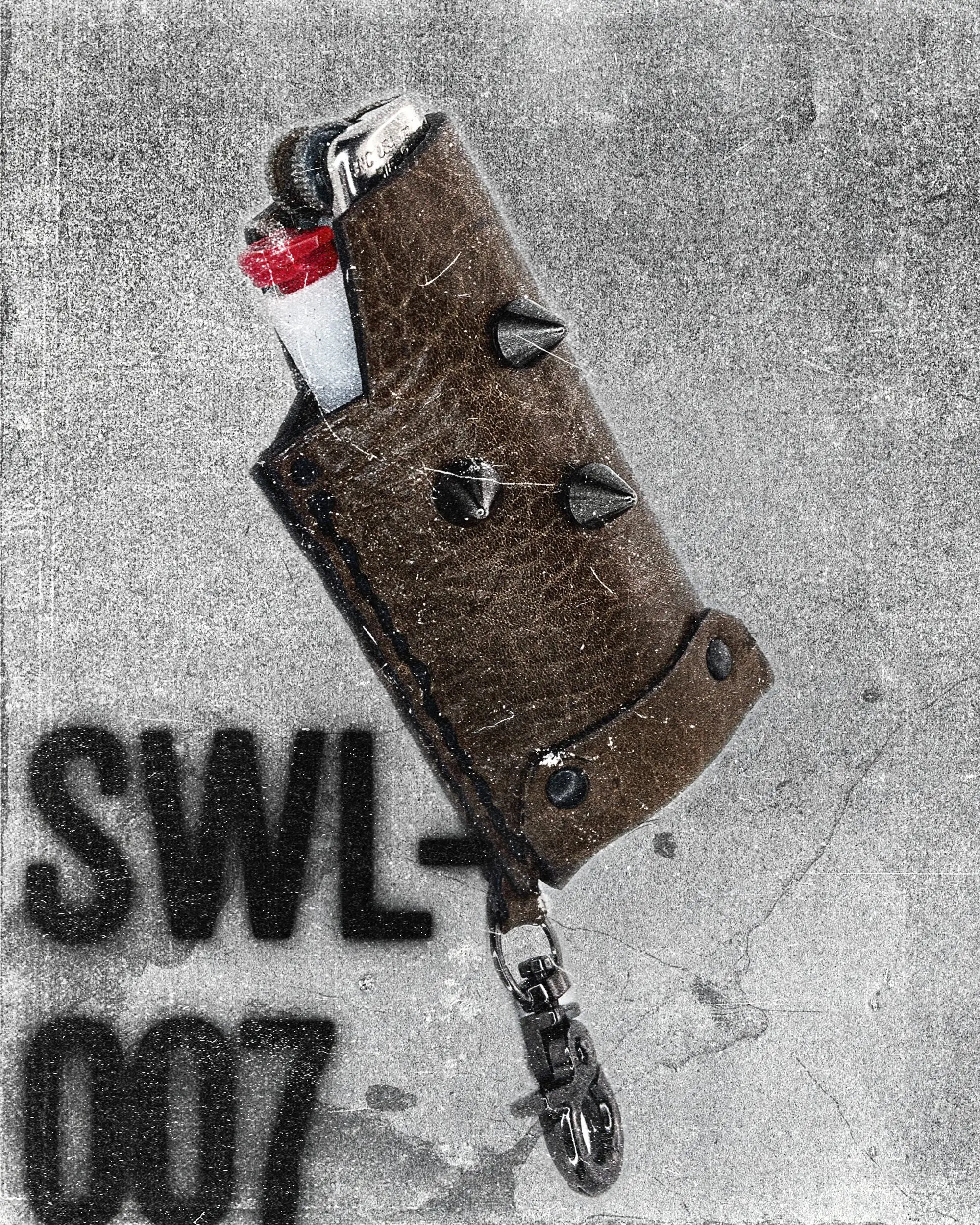 SWL-007 / Brown Leather Lighter Case