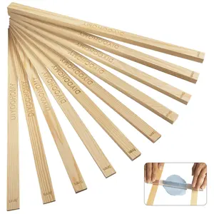 17in Rolling Pin Guides for Dough Thickness Polymer Clay Tools, Wooden Slab Roller for Clay, Clay Rolling Pin Depth Guide Pottery Ceramics Supplies