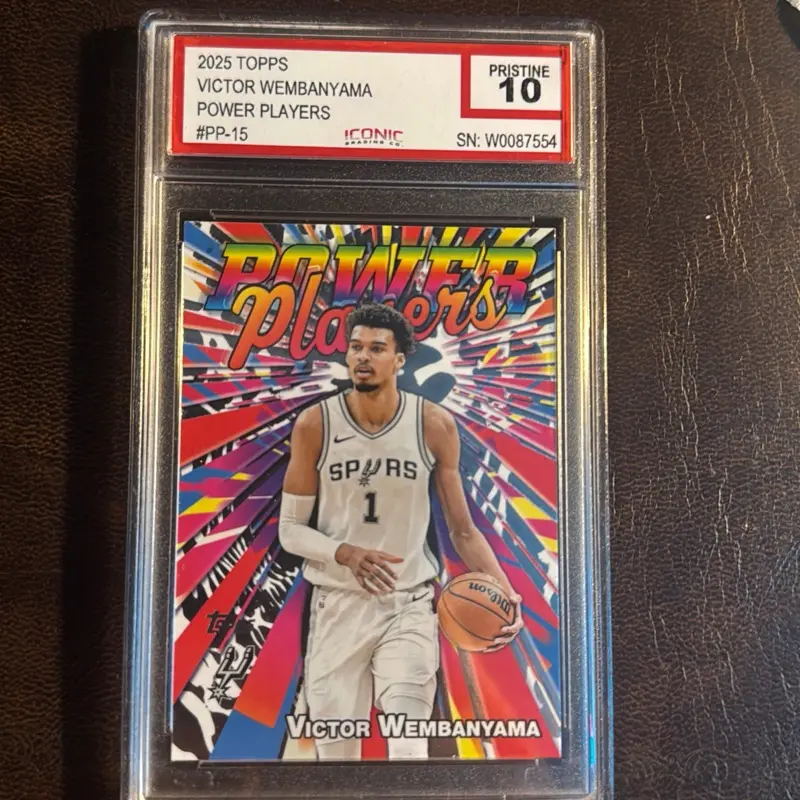 2025 Topps, Victor wembanyama  Power players iconic graded 10 single card