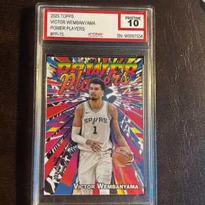 2025 Topps, Victor wembanyama  Power players iconic graded 10 single card