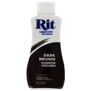 Rit Dye 88250 8 Oz Dark Brown Liquid Dye - Pack of 3
