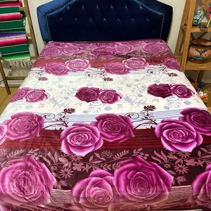 Purple Rose King Size Blanket