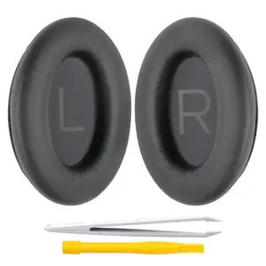 Earpads, Bose QuietComfort 45 (QC45)/QuietComfort SE (QC SE)/New QuietComfort Wireless Over Ear Headphones, Earpads Cushions with Softer Leather and Thicker Memory Foam