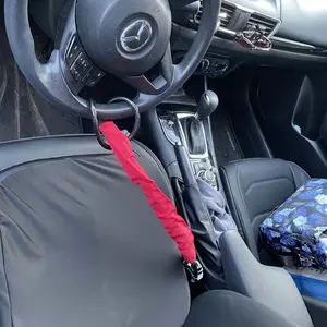 Steering Wheel Lock Seat Belt Lock Universal Anti-Theft Device 3 Keys for Car Security Suitable for Trucks, Cars, SUVs, and Vans