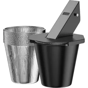 Grease Bucket with Lid & Liner, Upgraded Grill Accessories, Replacement Drip Bucket for Traeger Smokers & Grills Compatible with Traeger, Pit Boss, Z Grills, Recteq, and More