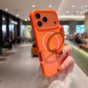 Heavy Duty Fold Magnetic Stand Case For iPhone 17 16 Air 15 14 Pro Max 16 Plus Smartphone Protective Protection Shockproof Cover Accessories Casing
