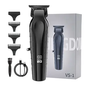 KOMINGDON Zero-Gap T-Blade Grooming Kit (with LCD Display) — Supports USB-C charging, features a long-lasting battery, and is equipped with a powerful, high-performance motor; suitable for trimming and styling hair, beards, and body hair.
