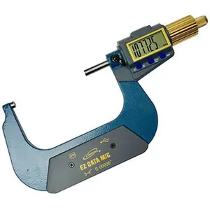 iGaging Electronic Micrometer with X-Large LCD Screen, Bluetooth Capability, Data Output, 3-4"/75-100mm Range – Automotive & Motorcycle Car Repair Diagnostic Tool