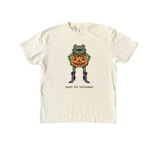 Frog Costume Halloween Comfort Colors Shirt, Funny Fall Pumpkin Graphic Tee, Frog Lover Tshirt
