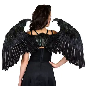 Maleficent Inspired Black Feather Wings