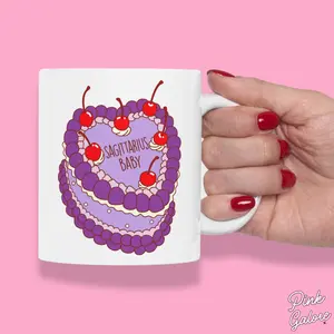PINK GALORE Sagittarius Baby 11OZ Ceramic Mug for Hot and Cold Iced Drinks | Microwave Safe, Dishwasher Safe | Drinkware for Coffee, Matcha & Tea Lovers | Horoscope Szn Zodiac Mug | Birthday Gift For Her |