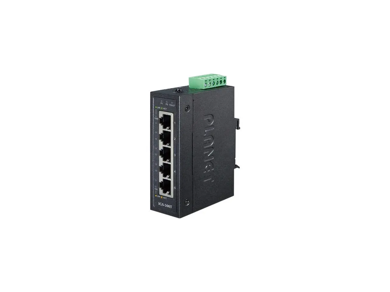 PLANET IGS-500T Unmanaged Compact Industrial 5-Port 10/100/1000T Gigabit Ethernet Switch