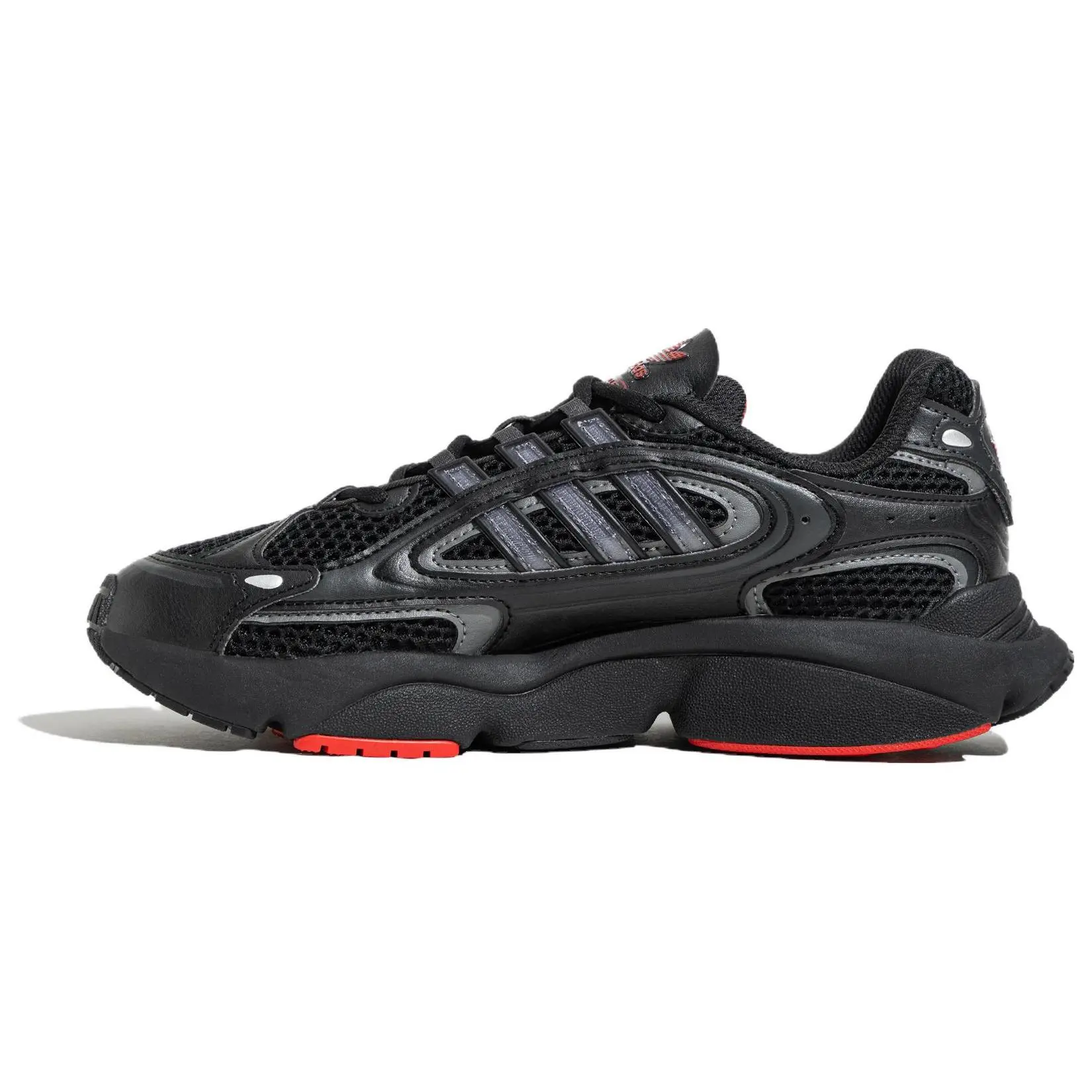Adidas Originals Ozmillen Black Better Scarlet Comfort Low Top Running Shoes Unisex ID2895
